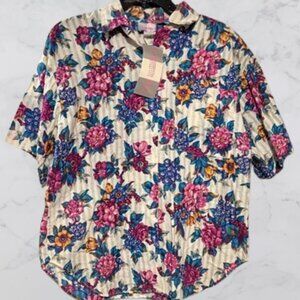 Fourth Place Women's Size M Vintage Floral Button down shirt